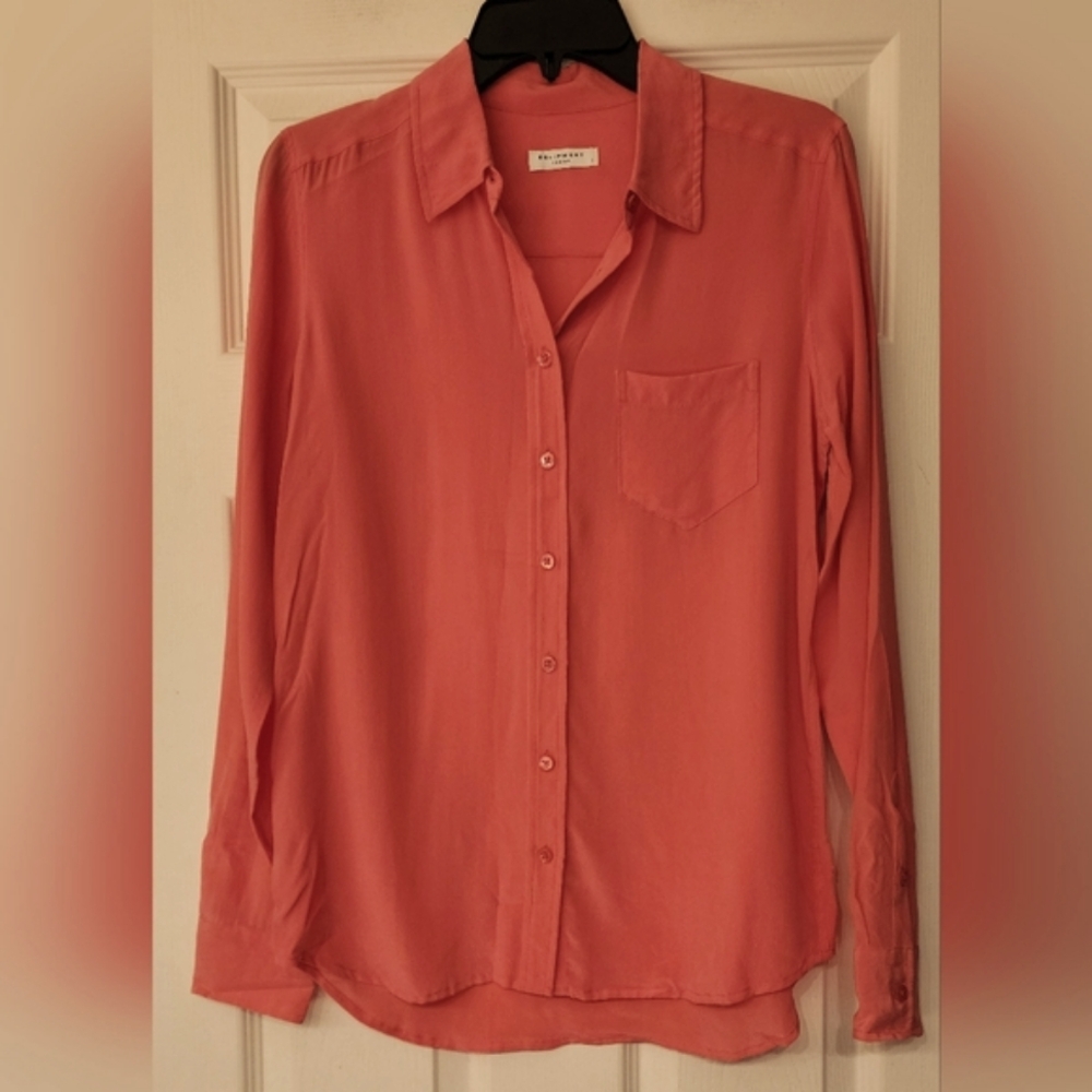 Equipment Femme silk blouse in pink size Small - Picture 2 of 6